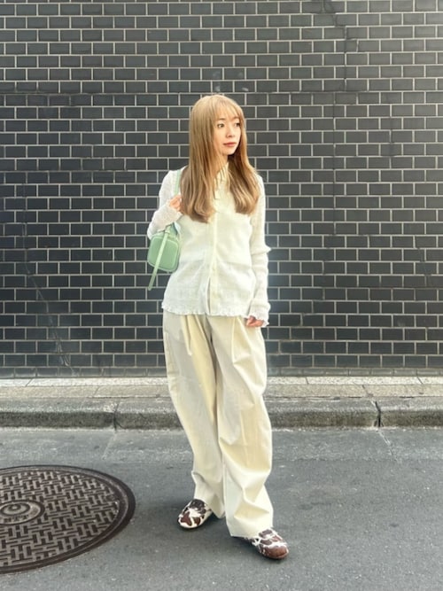 タックカーブパンツ ウォッシャブル 接触冷感（その他パンツ
