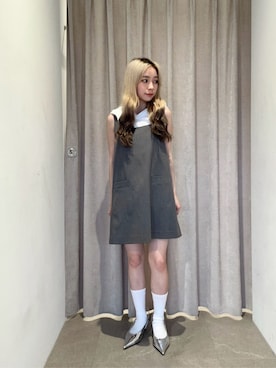 「ER（イーアール）のアイテム」を使った、塩川（shiokawa）さん（レディース・146cm）の夏コーディネート