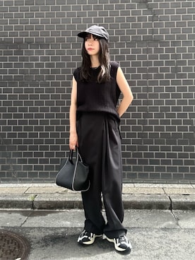 「骨格ナチュラル」｜塩川（shiokawa）さん（レディース・146cm）の夏コーディネート