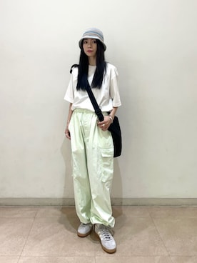 「RACAL（ラカル）のアイテム」を使った、塩川（shiokawa）さん（レディース・146cm）の夏コーディネート