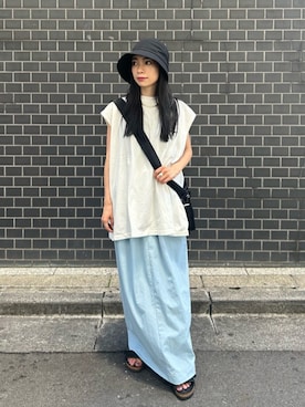 塩川(shiokawa)さん(レディース・146cm)の夏コーディネート