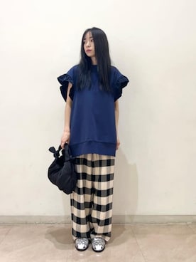 塩川（shiokawa）さん（レディース・146cm）の夏コーディネート