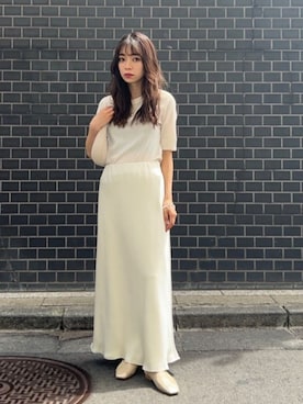 「BEAUTY&YOUTH UNITED ARROWS（ビューティーアンドユースユナイテッドアローズ）のアイテム（パンプス）」を使った、塩川（shiokawa）さん（レディース・146cm）の夏コーディネート