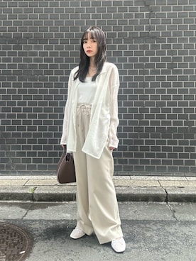 「アイテム（バレエシューズ）」を使った、塩川（shiokawa）さん（レディース・146cm）の夏コーディネート