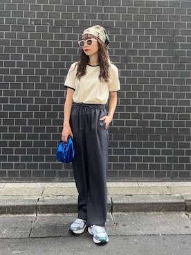 「HELOYSE（エロイーズ）のアイテム」を使った、塩川（shiokawa）さん（レディース・146cm）の夏コーディネート