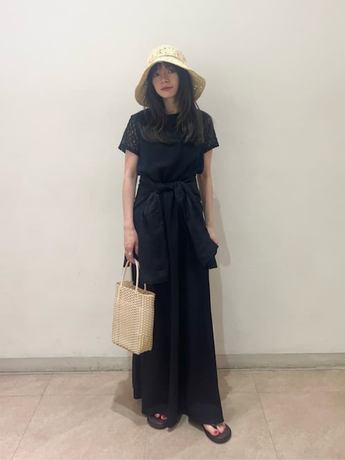 ユナイテッドアローズ 女優ハット 黒 UNITED ARROWS（ユナイテッドアローズ）の「＜UNITED ARROWS＞PE