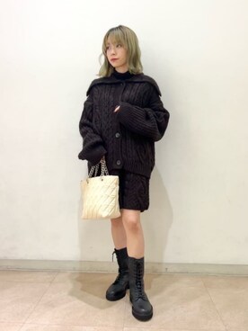 塩川（shiokawa）さん（レディース・146cm）の秋コーディネート