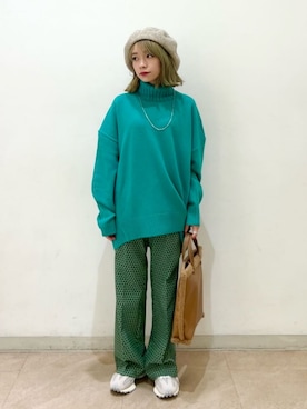 塩川（shiokawa）さん（レディース・146cm）の秋コーディネート