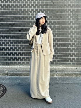 「GOOD ROCK SPEED（グッドロックスピード）のアイテム」を使った、塩川（shiokawa）さん（レディース・146cm）の春コーディネート