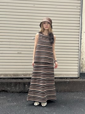 塩川(shiokawa)さん(レディース・146cm)の春コーディネート