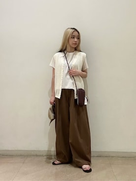 「アイテム（財布）」を使った、塩川（shiokawa）さん（レディース・146cm）の夏コーディネート