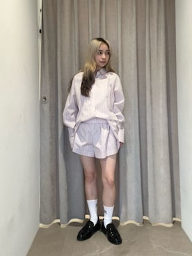 塩川(shiokawa)さん(レディース・146cm)の夏コーディネート