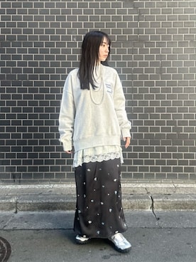 塩川（shiokawa）さん（レディース・146cm）の春コーディネート