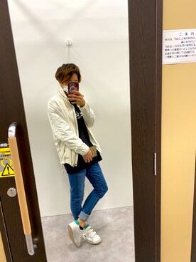 「DIESEL（ディーゼル）のアイテム（ナイロンジャケット）」を使った、tenさん（メンズ・167cm）の春コーディネート