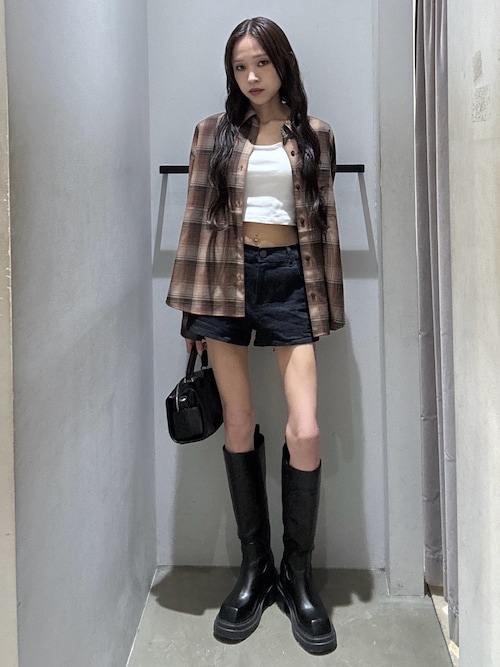 LOOSE CHECK SH ルーズチェックシャツ 夏服 秋服 冬服