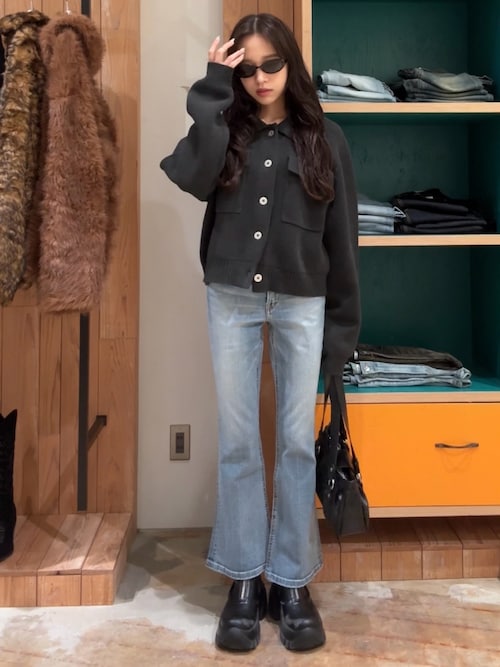 SLY（スライ） ブーツ FRONT ZIP CHUNKY BOOTS フロントジップ チャン