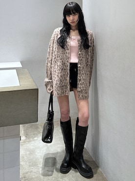 「アイテム（タンクトップ）」を使った、KAEDEさん（レディース・160cm）の秋コーディネート