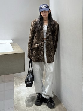 「アイテム（テーラードジャケット、その他）」を使った、KAEDEさん（レディース・160cm）の秋コーディネート