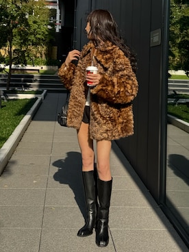 「SLY（スライ）のアイテム（トップス）」を使った、KAEDEさん（レディース・160cm）の秋コーディネート