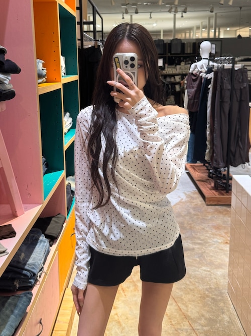 TUCK DRAPE CUT TOPS タックドレープカットトップス 秋服