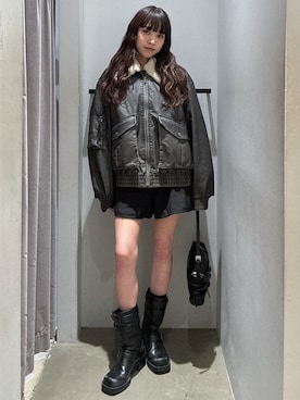 「アイテム（ブーツ）」を使った、KAEDEさん（レディース・160cm）の夏コーディネート