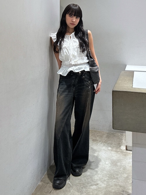 SLY J／W SWITCHING STRAIGHT パンツ SLY | J／W SWITCHING STRAIGHT パンツ (ストレート ) |SHEL