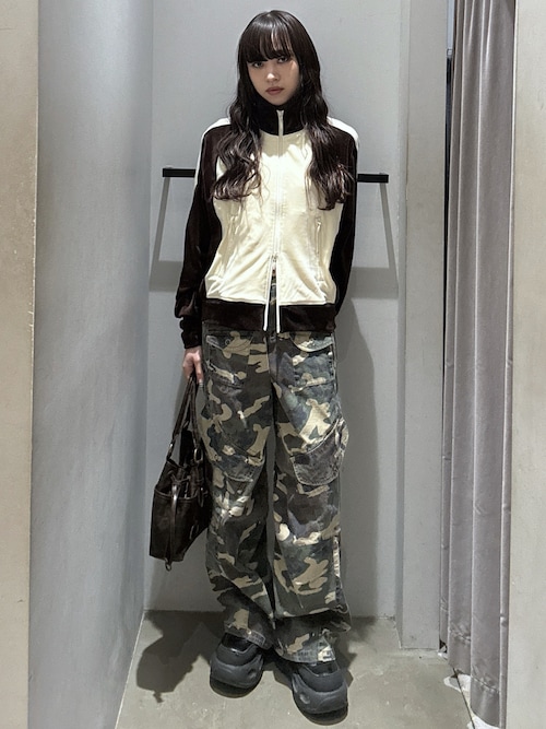 VELOUR TRACK JACKET ベロア トラックジャケット 春服（ブルゾン