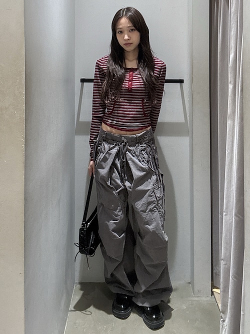 SLY（スライ） tシャツ HENLY NECK TOPS ヘンリーネックトップス 春服
