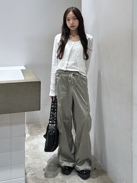 「アイテム（アンサンブル）」を使った、KAEDEさん（レディース・160cm）の春コーディネート