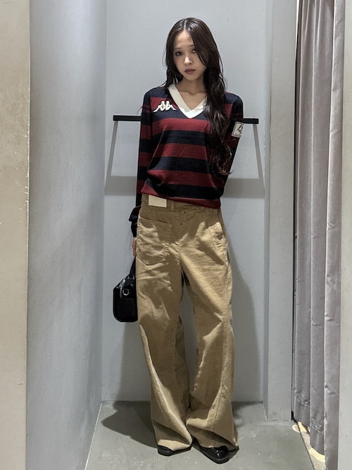 KAPPA x SLY V NECK TOPS カッパスライブイネックトップス 秋服