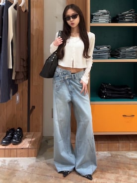 「アイテム（アンサンブル）」を使った、KAEDEさん（レディース・160cm）の春コーディネート