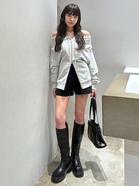 「厚底」｜KAEDEさん（レディース・160cm）の秋コーディネート