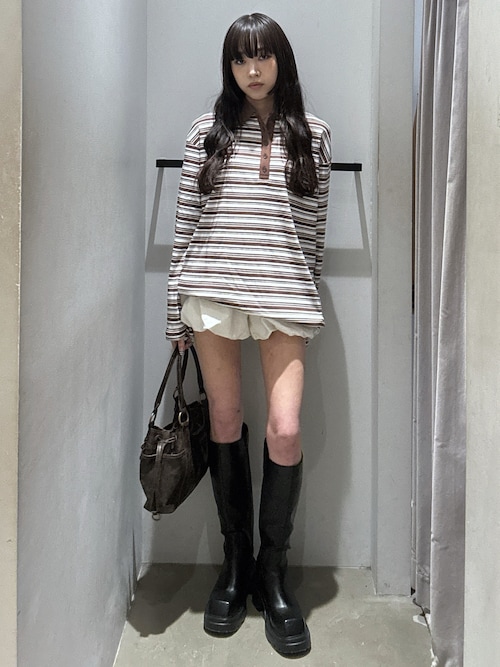美脚チートブーツ】SQUARE TOE KNEE BOOTS スクエア トゥニー ブーツ
