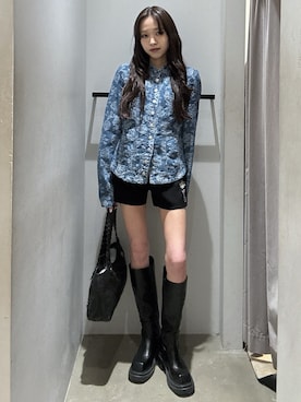 「SLY（スライ）のアイテム（バッグ）」を使った、KAEDEさん（レディース・160cm）の春コーディネート