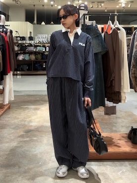 「SLY（スライ）のアイテム（パンツ）」を使った、KAEDEさん（レディース・160cm）の春コーディネート