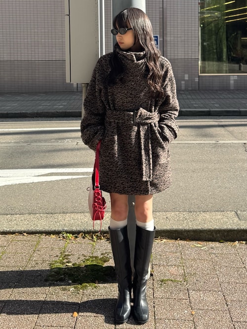 SLY STAND NECK MIDI コートブラック SLY | 【岩瀬洋志さん着用アイテム】STAND NECK MIDI コート (コート