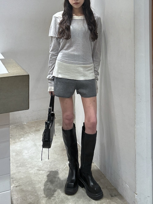 HG KNIT S/PT ハイゲージニットショートパンツ 冬服 春服（スラックス