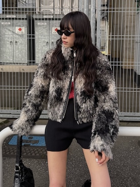 「SLY（スライ）のアイテム（パンツ）」を使った、KAEDEさん（レディース・160cm）の秋コーディネート