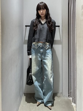 「アイテム（サンダル）」を使った、KAEDEさん（レディース・160cm）の冬コーディネート