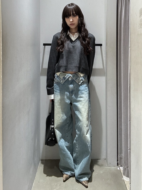 【SLY】LAYERED STRAIGHT DENIM パンツ SLY | 【1BUY5％OFF CAMPAIGN】LAYERED STRAIGHT DENIM パンツ