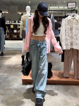 「SLY（スライ）のアイテム（バッグ）」を使った、KAEDEさん（レディース・160cm）の春コーディネート