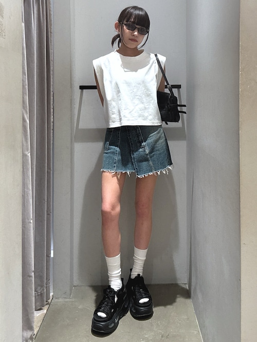 セール】【2サイズ展開】ROLL UP SLEEVE TOPS ロールアップ