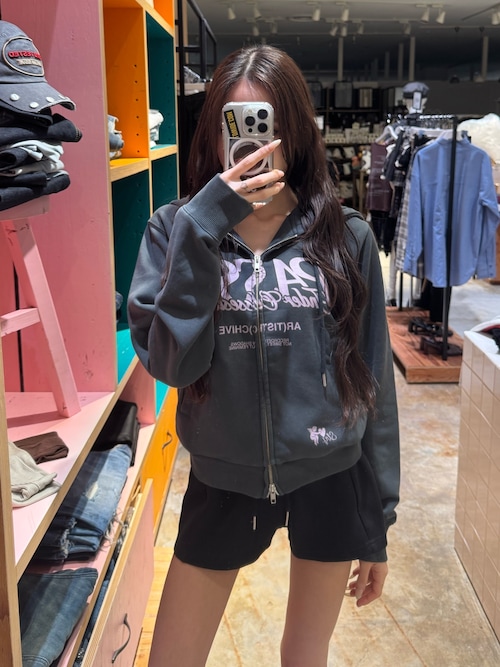 2 SIZE LOGO HOODIE 2サイズロゴフーディー 秋服