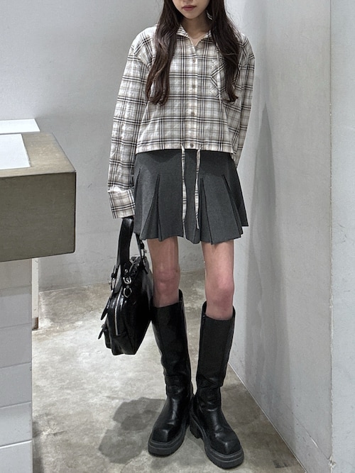 美脚チートブーツ】SQUARE TOE KNEE BOOTS スクエアトゥ ニー ブーツ