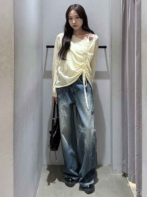 SHEER KNIT TOPS シアーニットトップス 春服(ニット/セーター)|SLY SHEER KNIT TOPS シアーニットトップス 春服(ニット/セーター)|SLY