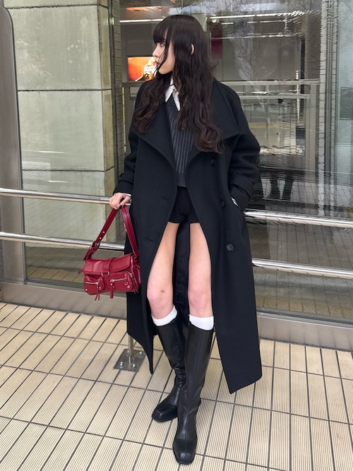 LAYERED LIKE CROP KNIT TOPS レイヤードライク クロップ ニット