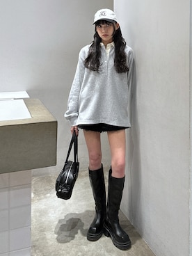 「ラガーシャツ」｜KAEDEさん（レディース・160cm）の秋コーディネート