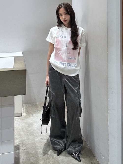 WASHED SATIN CARGO PT ウォッシュドサテンカーゴパンツ 春服（カーゴ