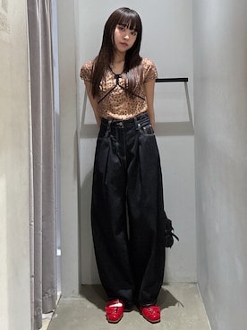 「アイテム（Tシャツ/カットソー、その他）」を使った、KAEDEさん（レディース・160cm）の夏コーディネート