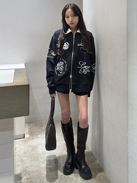 「SLY（スライ）のアイテム（バッグ）」を使った、KAEDEさん（レディース・160cm）の春コーディネート